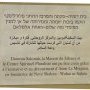 Plaque honouring Anne Le Meignen